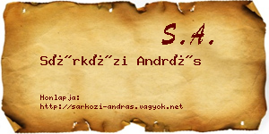 Sárközi András névjegykártya