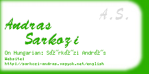 andras sarkozi business card